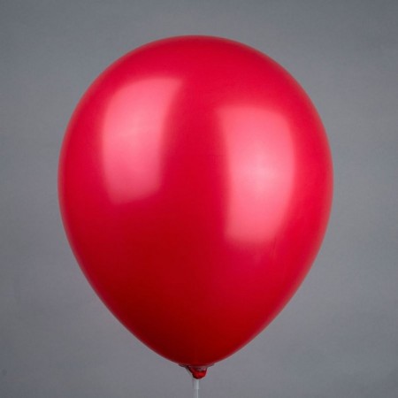 Latex ball 12 ", pastel, red color, set 50 pcs.