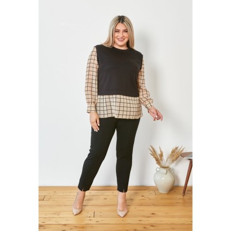 Female jumper, size 52, beige color-1