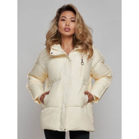Winter jacket, size 48, beige color-4