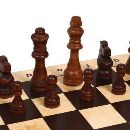Chess Wooden Grandmaster, tournament 43 x 43 cm, King H-9 cm, pawn H-3.5 cm-3
