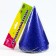 Carnival cap "Shine", set 6 pcs., Blue color