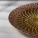 Baroque dish, d = 28 cm, gold color with pink
