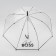 Umbrella women's dome Girl Boss, 8 spokes, D = 88 cm, transparent