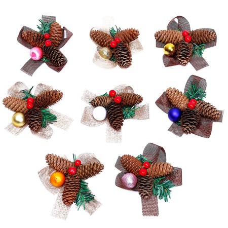 New Year's composition "cones, berries" mix-3