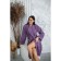 Frequency bathrobe, size 52, lavender color