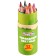 Colored pencils in a tube, 12 colors, trihedral, blue tractor