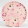 Makarun box, confectionery packaging tube with a window, “pink flowers” ​​12 x 12 x 5 cm