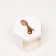 Box hexagonal, with a window, white, 13 x 13 x 13.5 cm
