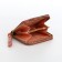 Women's wallet with lightning, brown color