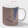 Mug - chameleon ceramic shares “eating”, 350 ml, white color