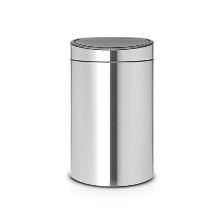 Garbage bucket Brabantia Touch Bin New, with protection against fingerprints, steel color, 40 liters