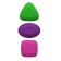 ABC eraser, medium stiffness, from hypoallergenic material of thermoplastic rubber (TPR) with reduced crumbs (DUST FREE), mix