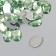 Decor for creativity Plastic "Rhil of oval. Light green" set of 150 pcs 1x1.4 cm