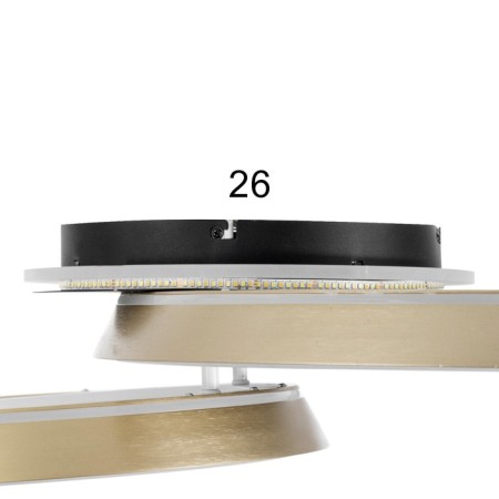 Causteen with PDD "Anello" 2xled 3000-6000k 184W black and gold 86x60x16 cm Bayerlux-8