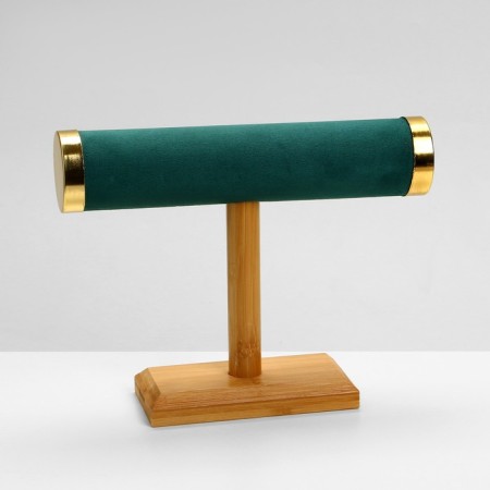 Catch for watches, bracelets, chain "Style", wood, 24.5 × 7 × 19 cm, green color-1