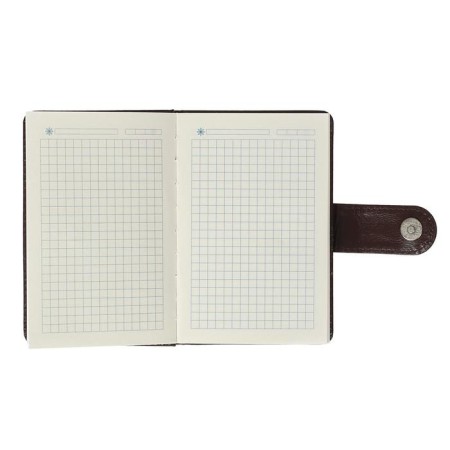 Diary Lowed A6, 100 sheets in a cage, with a strap, PVC cover, mix-6