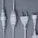 Garland "Curtain" 2 × 6 m, IP44, UMS, white thread, 1440 LED, warm white glow, 220 V