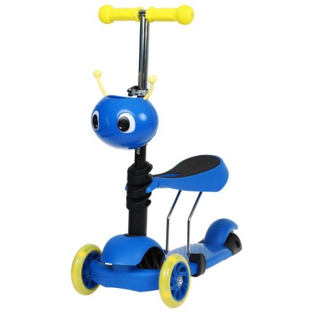 Scot 2 in 1 Graffiti, with a basket, Pu Pu 120/75 mm, Blue color-1