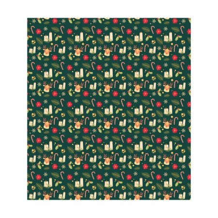 A set of napkins for setting the Christmas Candles table, rectangular, size 32x46 cm, 4 pcs-1