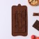 Form for chocolate of the Dolyan "Crushed Chocolate", 21.2 × 10.6 × 1 cm, brown color