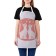 Apron of a kitchen with a photo print "Fit love", adjustable, size OS