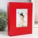 Photo album for 200 photos 10x15 cm, frame 9x13 cm "Python leather" leather mix 23x17x5.5 cm