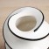 VAZ Coramics Table "Picasso" (manual painting) Spiral, 18.5x14 cm, black and white