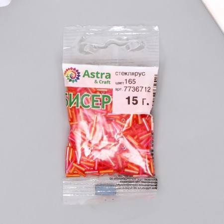 Glass "Astra" 5 mm, 15 g, red transparent-2