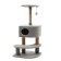 Complex for cats with a claw, corner, 3-level, 58 x 48 x 117 cm, gray