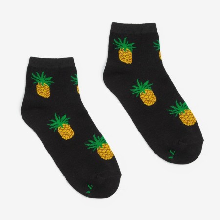 Women's socks "pineapp", black color, size 23-25-1