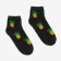 Women's socks "pineapp", black color, size 23-25