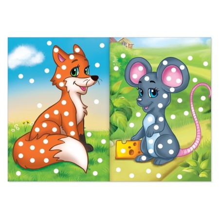 Coloring "draw with your fingers. Forest animals ", 16 pages-1