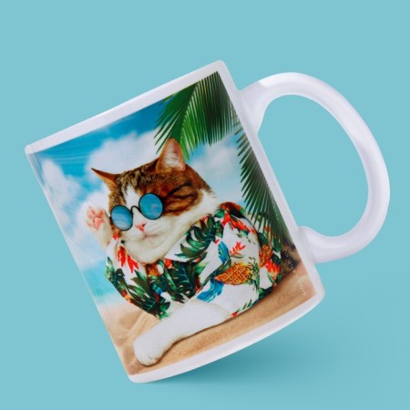Ceramic mug "Best Life", 320 ml, white color-2