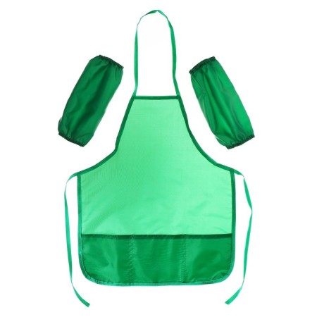 Apron for labor + sleevens, 550 x 440/250 x 160 mm, size M (height 122-158), calligrata green