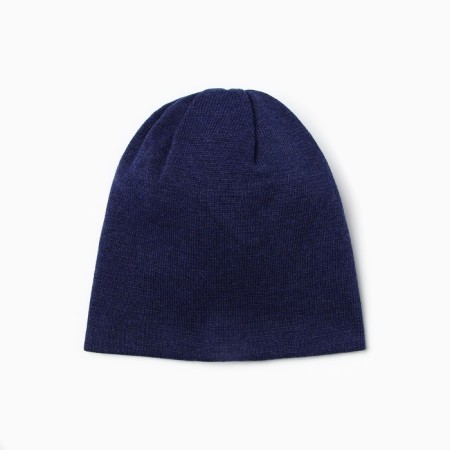Baby hat, blue-melange color, size 46-48 (1-2 g)