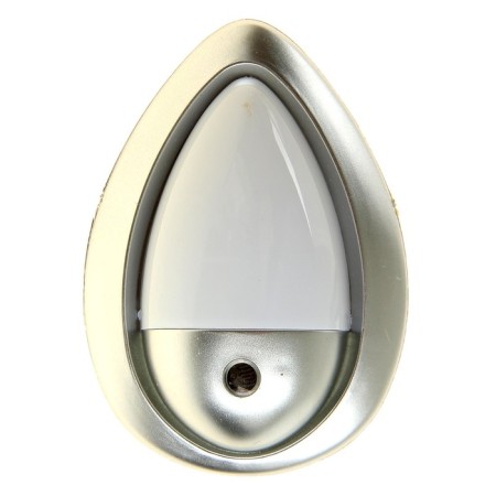 Night -bend "firefly" with a lighting sensor, 3_LED x 1 W, 10 cm (220V) silver. Risalux