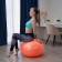 Fitball ONLYTOP, D = 65 cm, 900 g, anti -wings, Orange color
