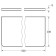 Bathroom shelf, width 50 cm, matte glass
