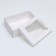 Folding box "white", with a window 21 x 15 x 7 cm