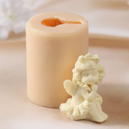 Silicone Mold "Angel with Bantik" silicone 5x3.5x4 cm
