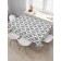 The tablecloth "Classic ornament", rectangular, Saten, size 120x145 cm