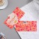 Money envelope "Happy Wedding Day!" glitter, pink roses, 16.5x8 cm