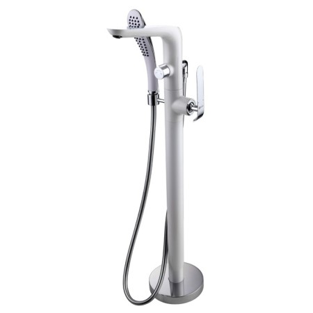LEMARK MELANGE LM4944CW bath mixer, single -leaf, pour 215 mm, floor, white