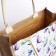 Shoper without fasteners, beige color/multi -colored