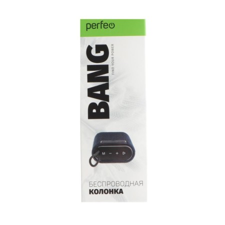 Portable column Perfeo Bang PF_D0045, 5 W, 1200 mAh, Microsd, USB, AUX, FM, black-7