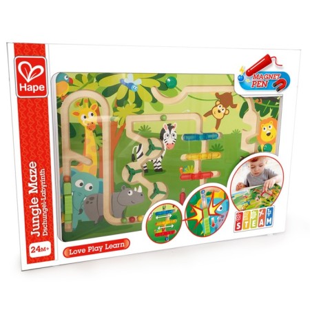 Jungle-labyrinth toy, with a ball, magnetic-5
