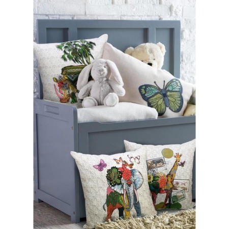Decorative pillow rhino, size 49x49 cm-1