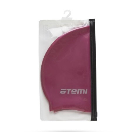 ATEMI SC104 swimming cap, silicone, cherry color-6