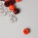 Beads for creativity plastic "Shar with slices" Autumn mix set 20 g 1.1x1.1x1.1 cm
