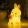 Spinker "Bunny with a bouquet" LED 2W from 3XLR44 batteries is white-pink 6.5x6.5x11 cm Risalux